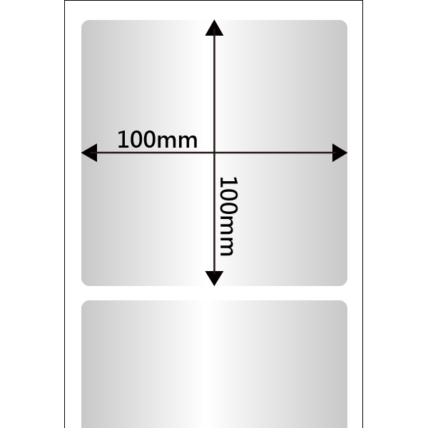 100x100mm【一捲365張】<br />銀龍 條碼貼紙【4捲/組】<br />一吋紙芯【內徑28mm】