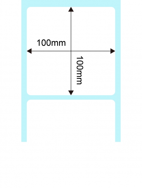 100x100mm【一捲365張】<br />感熱紙 條碼貼紙【4捲/組】<br />一吋紙芯【內徑28mm】