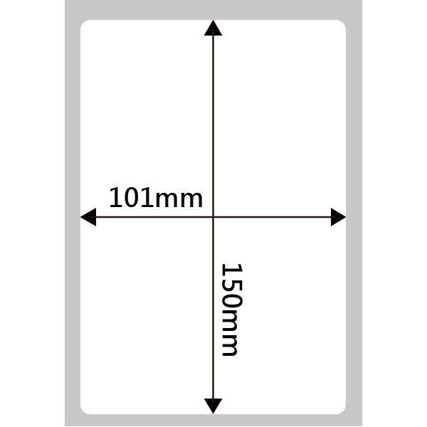101x150mm 【一捲245張】<br />銅版紙 條碼貼紙【四捲/組】<br />一吋紙芯【內徑28mm】