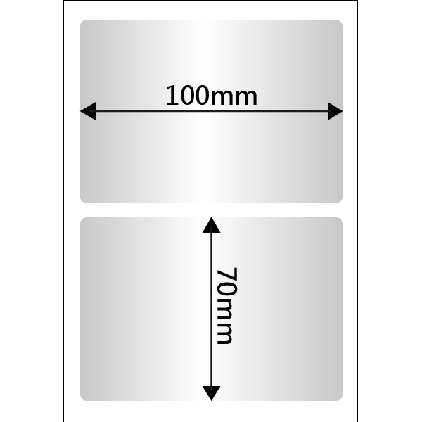 100x70mm【一捲520張】<br />銀龍 條碼貼紙【4捲/組】<br />一吋紙芯【內徑28mm】